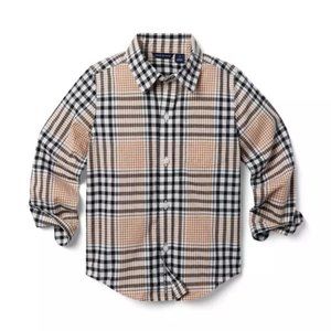 Janie and Jack MADRAS PLAID SHIRT